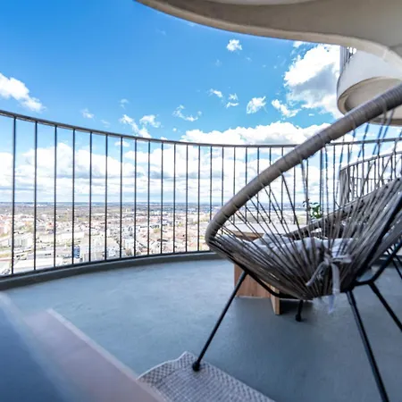 아파트 In Der 30. Etage, Tolle Aussicht, Zentral 아우크스부르크